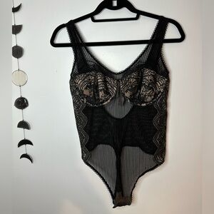Victoria’s Secret Black Lacy Bodysuit